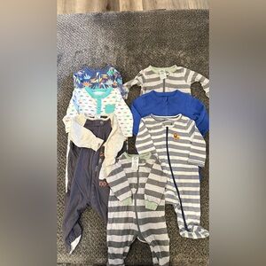 Baby One Pieces Assorted sleepers.  Various brands.